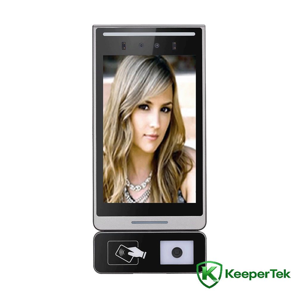 د 8 انچ مخ پیژندنې QR کوډ کارت ټول په یو ماشین کې KT-FR015 سویپ کوي